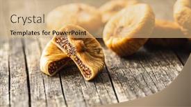  Presentation with sweet - Amazing slide deck having sweet-dried-figs-on-old backdrop and a coral colored foreground
