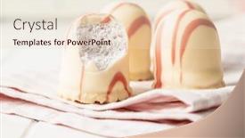  Presentation with foam - Beautiful presentation featuring sweet-foam-dessert-bitten-marshmallow backdrop and a lemonade colored foreground