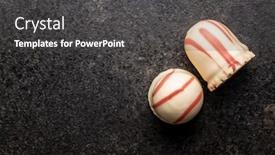  Presentation with gourmet sweet dessert bakery food - Slide set enhanced with sweet-foam-dessert-marshmallow-covered background and a dark gray colored foreground