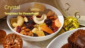  Presentation with dried food - Slide deck consisting of sweet-food-background-for-christmas background and a tawny brown colored foreground