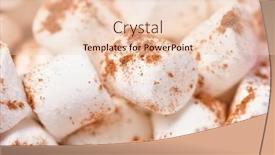  Presentation with food cocoa - Presentation theme featuring sweet-food-top-view-background background and a lemonade colored foreground