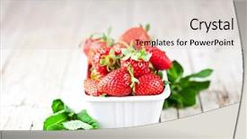  Presentation with rustic healthy - Colorful PPT theme enhanced with sweet food vitamins and fruity backdrop and a lemonade colored foreground