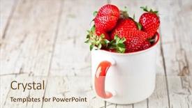  Presentation with rustic healthy - Presentation theme consisting of sweet food vitamins and fruity background and a sky blue colored foreground