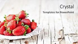  Presentation with rustic healthy - PPT theme enhanced with sweet food vitamins and fruity background and a white colored foreground