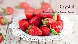  Presentation with rustic healthy - Audience pleasing presentation consisting of sweet food vitamins and fruity backdrop and a coral colored foreground