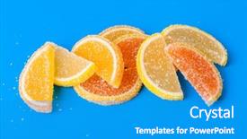  Presentation with fruit trees and rivers - Beautiful slide set featuring sweet fruit lemon marmalade isolated backdrop and a teal colored foreground