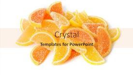  Presentation with lemon - PPT theme having sweet-fruit-lemon-marmalade-isolated background and a yellow colored foreground