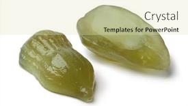  Presentation with white green - PPT theme having sweet-green-candied-succade background and a soft green colored foreground