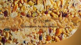  Presentation with halva - Audience pleasing PPT theme consisting of sweet-halva-textured-background-close backdrop and a gold colored foreground