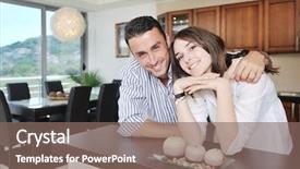  Presentation with young happy couple - Amazing presentation design having sweet home - happy young couple have fun backdrop and a violet colored foreground