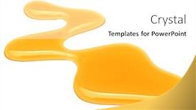  Presentation with syrup - PPT layouts consisting of sweet honey drips isolated background and a white colored foreground