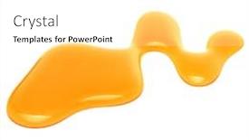  Presentation with syrup - Slide deck having sweet-honey-drips-isolated-over background and a white colored foreground