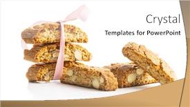  Presentation with almonds - Presentation featuring sweet-italian-cantuccini-cookies-almonds background and a white colored foreground