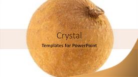  Presentation with sweet - Slide deck having sweet-longan-fruit-isolated background and a  colored foreground