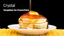  Presentation with maple - Slide set featuring sweet-maple-syrup-being-poured background and a black colored foreground