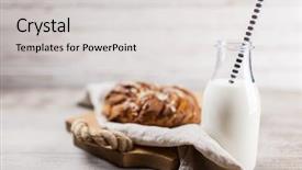  Presentation with maple - Cool new presentation theme with sweet maple syrup bread backdrop and a light gray colored foreground