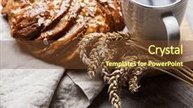  Presentation with maple - Beautiful presentation design featuring sweet maple syrup bread backdrop and a  colored foreground