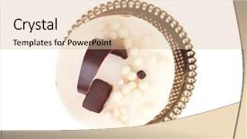  Presentation with chocolate milk - Amazing theme having sweet pie layered chocolate milk cake with chocolate on top isolated over white background backdrop and a lemonade colored foreground