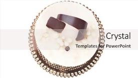  Presentation with chocolate milk - Audience pleasing presentation consisting of sweet pie layered chocolate milk cake with chocolate on top isolated over white background backdrop and a light gray colored foreground