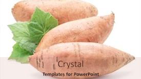  Presentation with sweet potato - Slide deck enhanced with sweet-potato-isolated background and a coral colored foreground