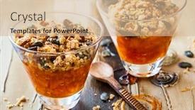  Presentation with pumpkin seeds - Colorful theme enhanced with sweet pumpkin crumble with pumpkin seeds and pine nut backdrop and a lemonade colored foreground