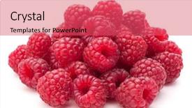  Presentation with sweet - Amazing presentation theme having sweet raspberry isolated on white backdrop and a red colored foreground