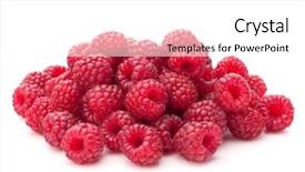  Presentation with sweet 16 birthday - Colorful presentation design enhanced with sweet raspberry isolated on white backdrop and a white colored foreground