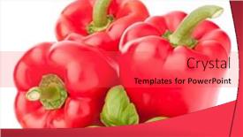  Presentation with sweet basil - Amazing PPT layouts having sweet-red-pepper-and-basil backdrop and a red colored foreground
