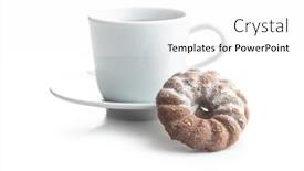 Presentation with flavor - Slide deck with sweet-rings-cookies-biscuits background and a white colored foreground