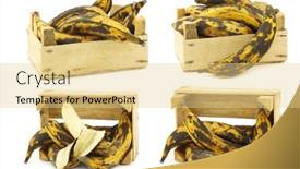  Presentation with plantain - Audience pleasing slide deck consisting of sweet-ripe-baking-bananas-plantain backdrop and a blonde colored foreground