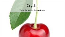  Presentation with cherry - Theme having teacher in her classroom ready to teach students background and a gray colored foreground