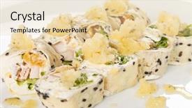  Presentation with banana - Slide deck consisting of sweet-rolls-with-banana-sorbet background and a lemonade colored foreground