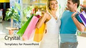  Presentation with portrait happy family smiling - Amazing presentation theme having sweet shop - portrait of happy couple backdrop and a lemonade colored foreground