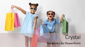  Presentation with cute household shopping - Cool new presentation with sweet shop - two cute african girls backdrop and a coral colored foreground