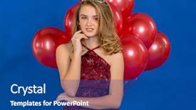  Presentation with teenage - Beautiful theme featuring school band - beautiful blonde teenage model posing backdrop and a ocean colored foreground