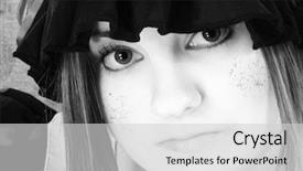  Presentation with glitter - PPT theme enhanced with  background and a  colored foreground