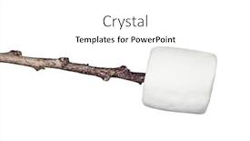  Presentation with sweet - Colorful presentation design enhanced with sweet-soft-chewy-raw-marshmallow backdrop and a white colored foreground