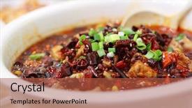  Presentation with chinese food - Amazing slide deck having sweet sour - hot fish chinese food sichuan backdrop and a red colored foreground