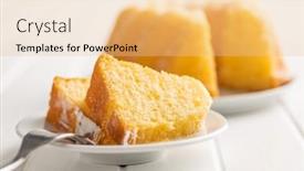  Presentation with bundt - Theme featuring sweet-sponge-cake-bundt-cake background and a  colored foreground
