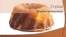  Presentation with cake bundt - Presentation theme consisting of sweet-sponge-cake-bundt-cake background and a  colored foreground