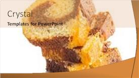  Presentation with bundt cake - PPT theme enhanced with sweet-sponge-cake-bundt-cake background and a  colored foreground