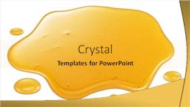  Presentation with honey - Slides enhanced with sweet-sticky-honey-puddle background and a yellow colored foreground