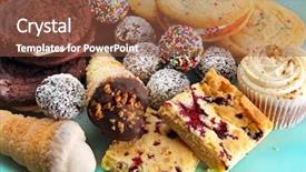  Presentation with rum - Beautiful slide deck featuring sweet treats including chocolate rum backdrop and a tawny brown colored foreground