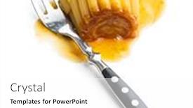  Presentation with pudding - Amazing PPT theme having sweet-vanilla-pudding-sweet-dessert backdrop and a white colored foreground