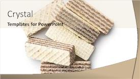  Presentation with wafer - Audience pleasing presentation theme consisting of sweet-wafer-biscuits-isolated backdrop and a lemonade colored foreground