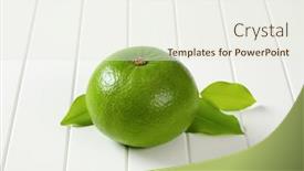  Presentation with fruit - Cool new slides with sweetie-fruit-green-grapefruit-pomelit backdrop and a sky blue colored foreground