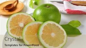  Presentation with fruit - Cool new theme with sweetie-fruit-green-grapefruit-pomelit backdrop and a yellow colored foreground
