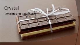  Presentation with confectionery - PPT theme consisting of sweets-confectionery-and-food-concept background and a light gray colored foreground