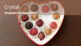  Presentation with food red - PPT layouts having sweets-confectionery-and-food-concept background and a coral colored foreground