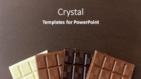  Presentation with confectionery - Audience pleasing presentation consisting of sweets-confectionery-and-food-concept backdrop and a tawny brown colored foreground